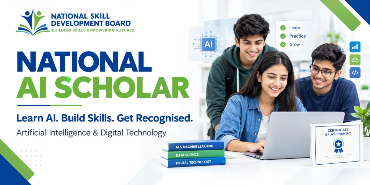 National AI Scholarship Examination — NSDB scholarship exam banner